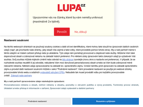 'lupa.cz' screenshot