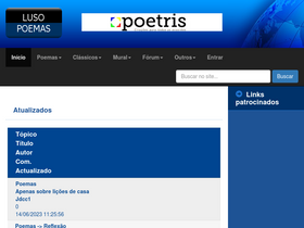 'luso-poemas.net' screenshot