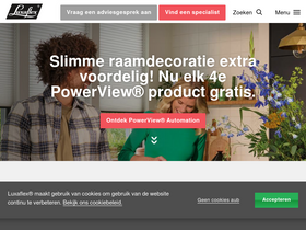 'luxaflex.nl' screenshot