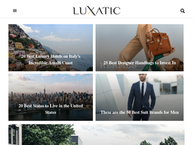 'luxatic.com' screenshot