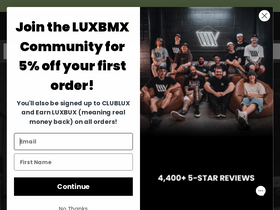 'luxbmx.com' screenshot