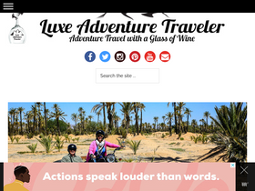 'luxeadventuretraveler.com' screenshot
