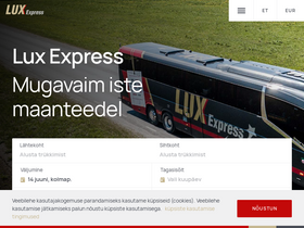 'luxexpress.eu' screenshot