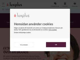 'luxplus.se' screenshot