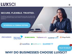 'luxsci.com' screenshot