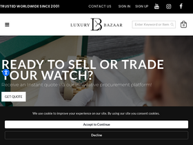 'luxurybazaar.com' screenshot