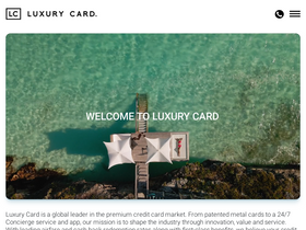 'luxurycard.com' screenshot
