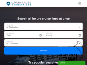 'luxurycruiseconnections.com' screenshot