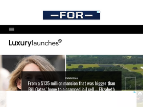 'luxurylaunches.com' screenshot