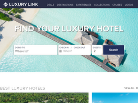 'luxurylink.com' screenshot