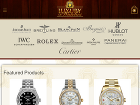 'luxuryofwatches.com' screenshot