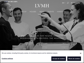 'lvmh.com' screenshot
