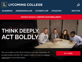 'lycoming.edu' screenshot