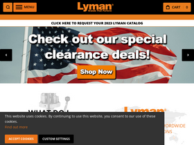 'lymanproducts.com' screenshot