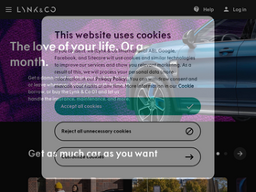 'lynkco.com' screenshot