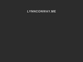 'lynnconway.me' screenshot