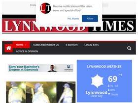 'lynnwoodtimes.com' screenshot