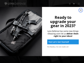 'lynxdefense.com' screenshot
