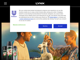 'lynxformen.com' screenshot