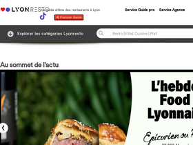 'lyonresto.com' screenshot