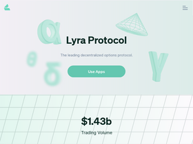 'lyra.finance' screenshot