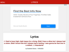 'lyrics-letra.com' screenshot