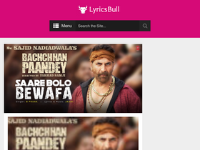 'lyricsbull.com' screenshot