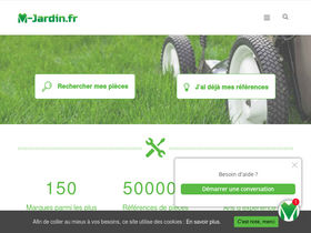 'm-jardin.fr' screenshot