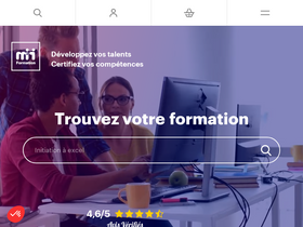'm2iformation.fr' screenshot