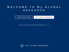'm3globalresearch.com' screenshot