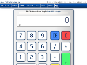'ma-calculatrice.fr' screenshot