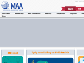 'maa.org' screenshot