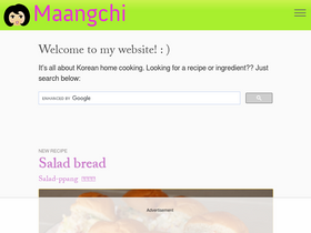 'maangchi.com' screenshot