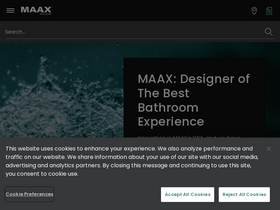 'maax.com' screenshot
