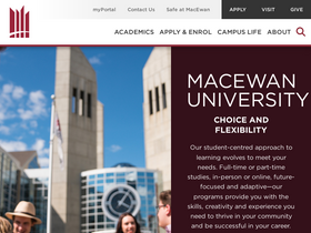'macewan.ca' screenshot