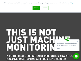 'machinemetrics.com' screenshot