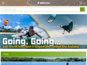 'mackiteboarding.com' screenshot