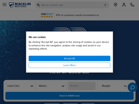 'macklinmotors.co.uk' screenshot