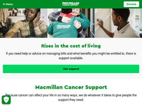 'macmillan.org.uk' screenshot