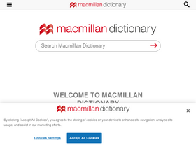 'macmillandictionary.com' screenshot