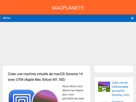 'macplanete.com' screenshot