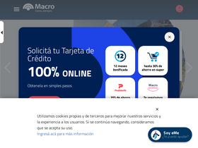 'macro.com.ar' screenshot