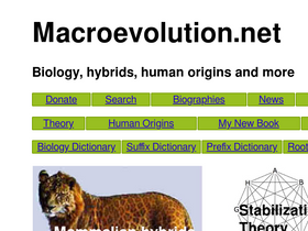 'macroevolution.net' screenshot