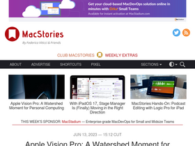 'macstories.net' screenshot