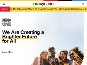 'macysinc.com' screenshot