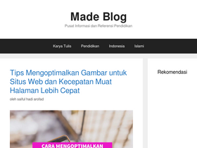 'made-blog.com' screenshot