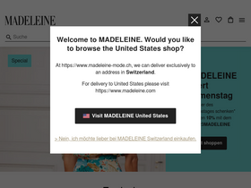 'madeleine-mode.ch' screenshot