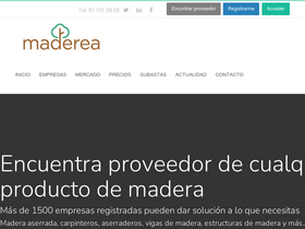 'maderea.es' screenshot