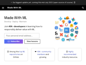 'madewithml.com' screenshot