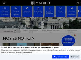 'madrid.es' screenshot